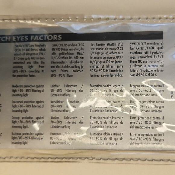 Swatch Sunglasses EYES BABY SW713 with Interchangeable Frames New In Case - Picture 11 of 11